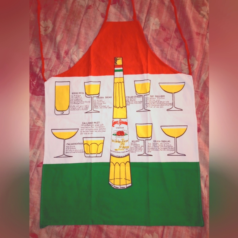 Galliano Liqueur Apron - vintage